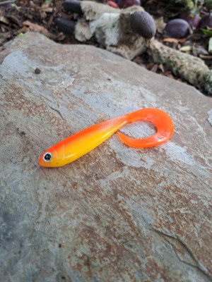 R-Shad 100 curly pumpkin